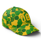 Personalized 2026 Brazil Soccer Fan Hat - Add Your Name & Design Custom 2026 Football Tournament Hat YW061-F027087-4