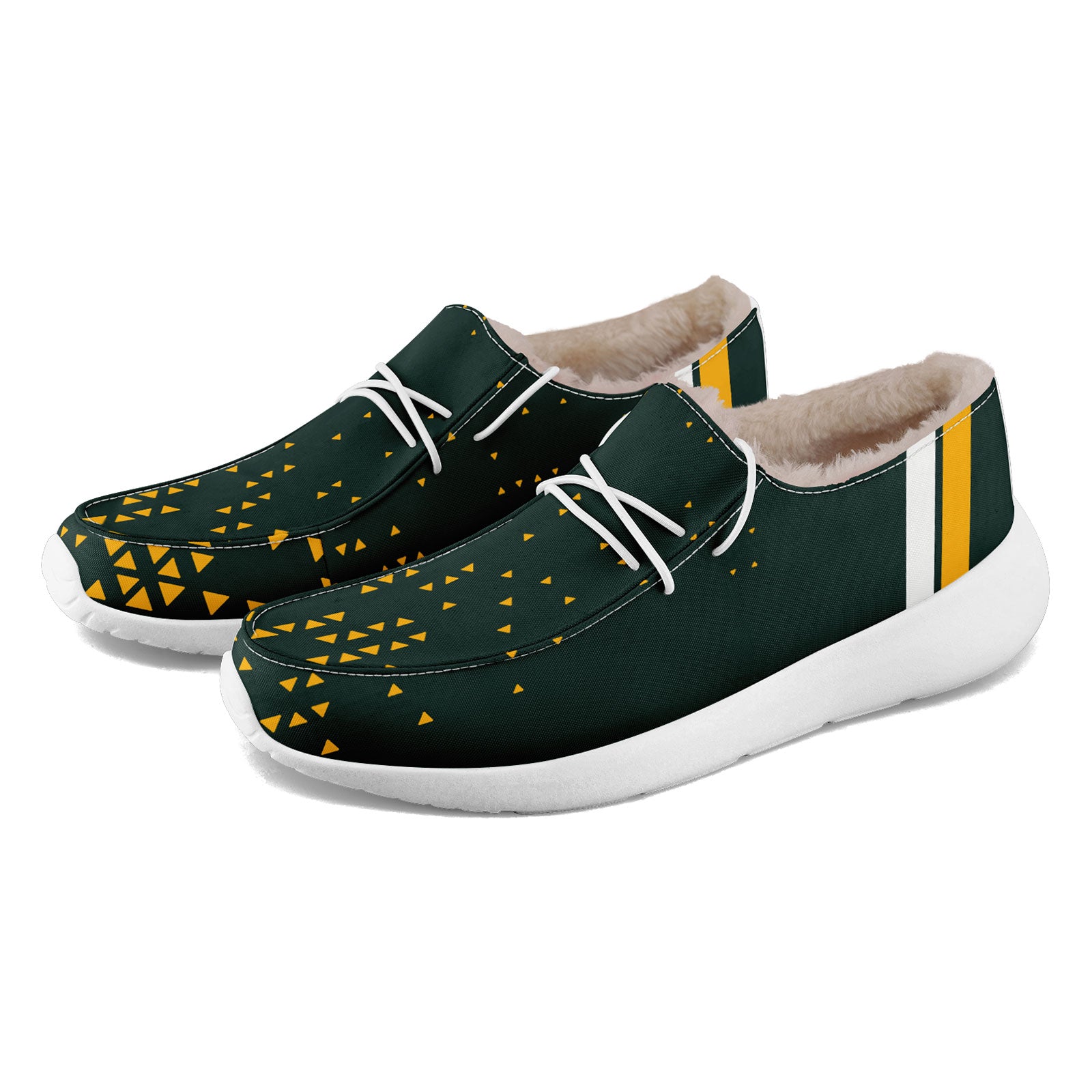 Custom Green Yellow Green Bay Shoes Personalized Sneaker FN042-D020279-13