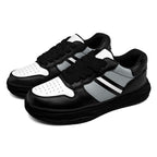 Custom Black Gray Las Vegas Shoes Personalized Sneaker FN032-D020389-20