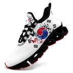 Custom South Korea 2026 World Cup Sneakers DIY Country Flag Running Shoes Lightweight Sport Shoes Gift for Football Fans Personalized Team Name and Logo FN003XD-F009063-4
