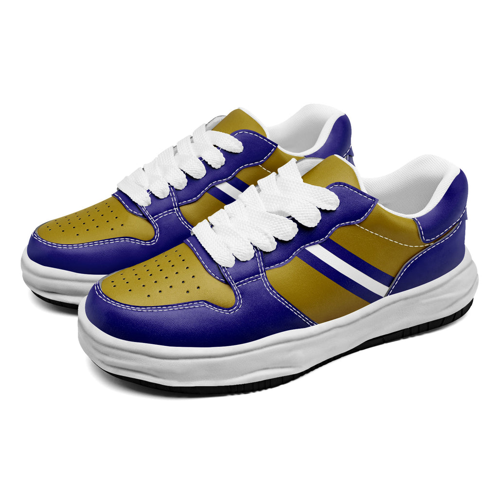 Custom Purple Yellow Baltimore Shoes Personalized Sneaker FN032-D020389-2