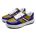 Custom Purple Yellow Baltimore Shoes Personalized Sneaker FN032-D020389-2