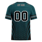 Custom Green White Pennsylvania Personalized Authentic Football Jersey FBJ02-D023033-23