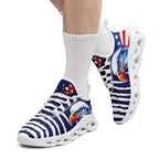 Custom United States 2026 World Cup Sneakers DIY Country Flag Running Shoes Lightweight Sport Shoes Gift for Football Fans Personalized Team Name and Logo FN003-F018032-1