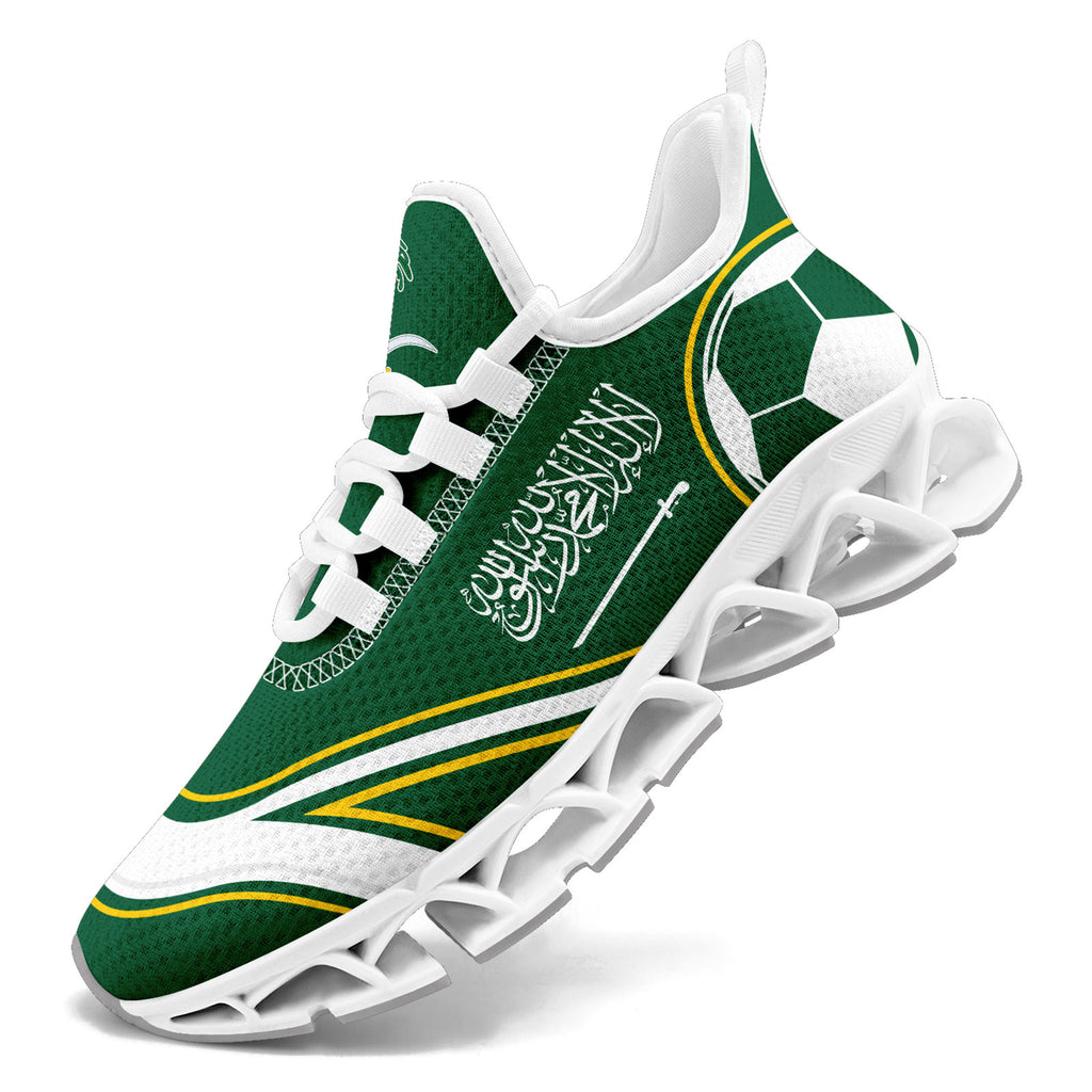 Custom Saudi Arabia 2026 World Cup Sneakers DIY Country Flag Running Shoes Lightweight Sport Shoes Gift for Football Fans Personalized Team Name and Logo FN003XD-F009100-4