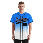 Custom Blue White Fade Fashion Personalized Authentic Baseball Jersey BSBJ01-D0a70ef
