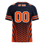 Custom Black Orange Illinois Football Jersey and Sports Shoes Combo Offer Personalized Combo ZH-D023031-7