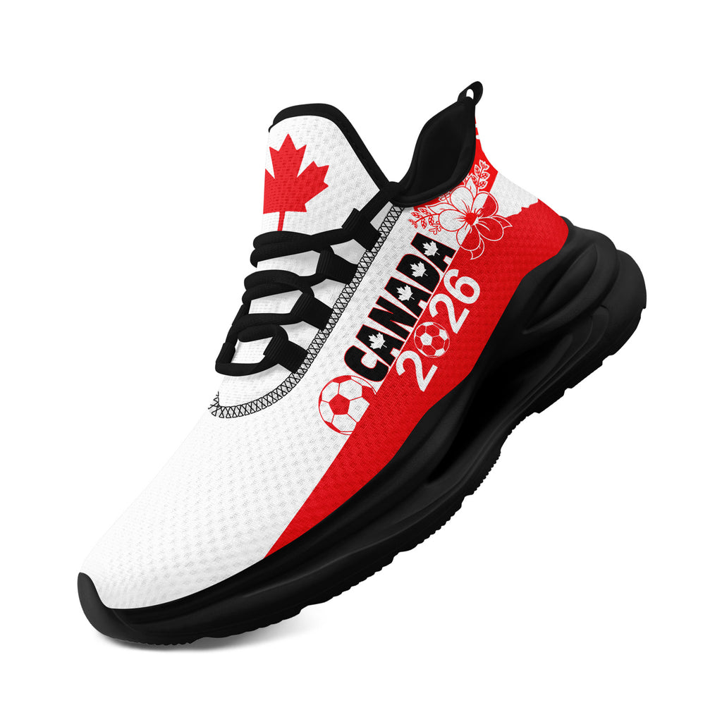 Custom 2026 World Cup Canada Sneakers DIY Country Flag Running Shoes Lightweight Sport Shoes Gift for Football Fans Personalized Team Name and Logo FN079-F023063-5