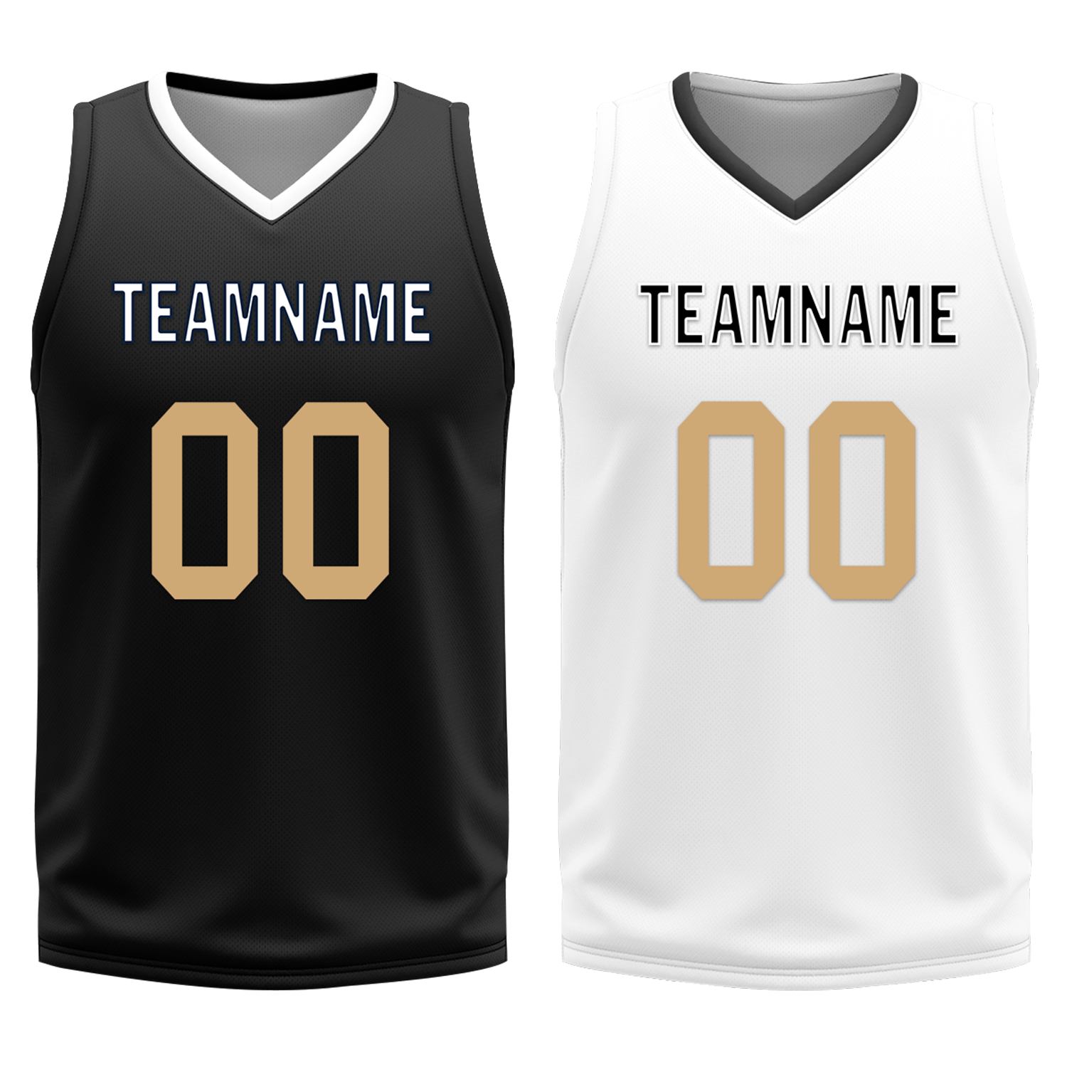 Custom Black White Classic Style Reversible Basketball Uniform Personalized COOLMAX BBJR-D017044