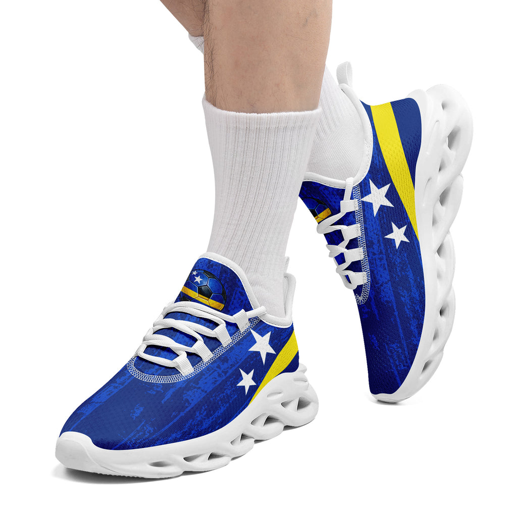 Custom Curaçao 2026 World Cup Sneakers DIY Country Flag Running Shoes Lightweight Sport Shoes Gift for Football Fans Personalized Team Name and Logo FN003-F009074-2