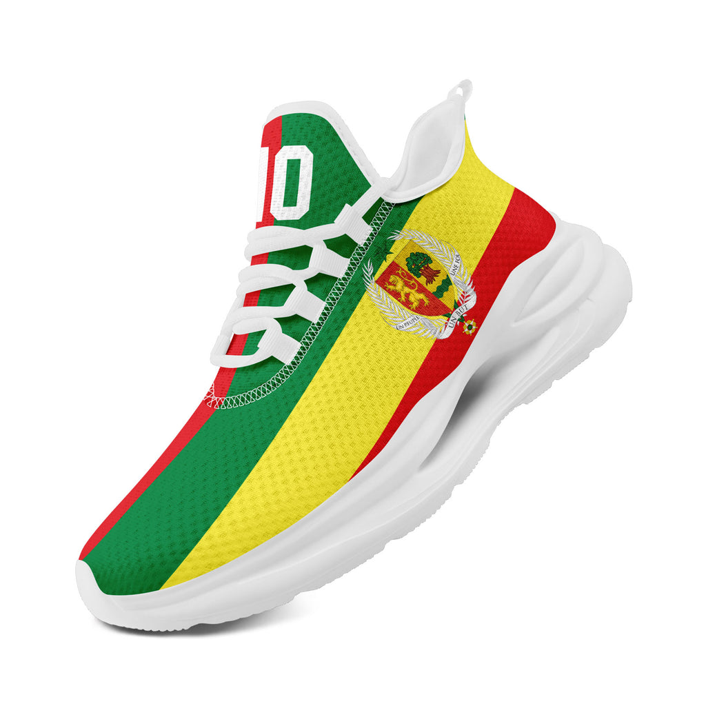 Custom Senegal 2026 World Cup Sneakers DIY Country Flag Running Shoes Lightweight Sport Shoes Gift for Football Fans Personalized Team Name and Logo FN079-F009079-1