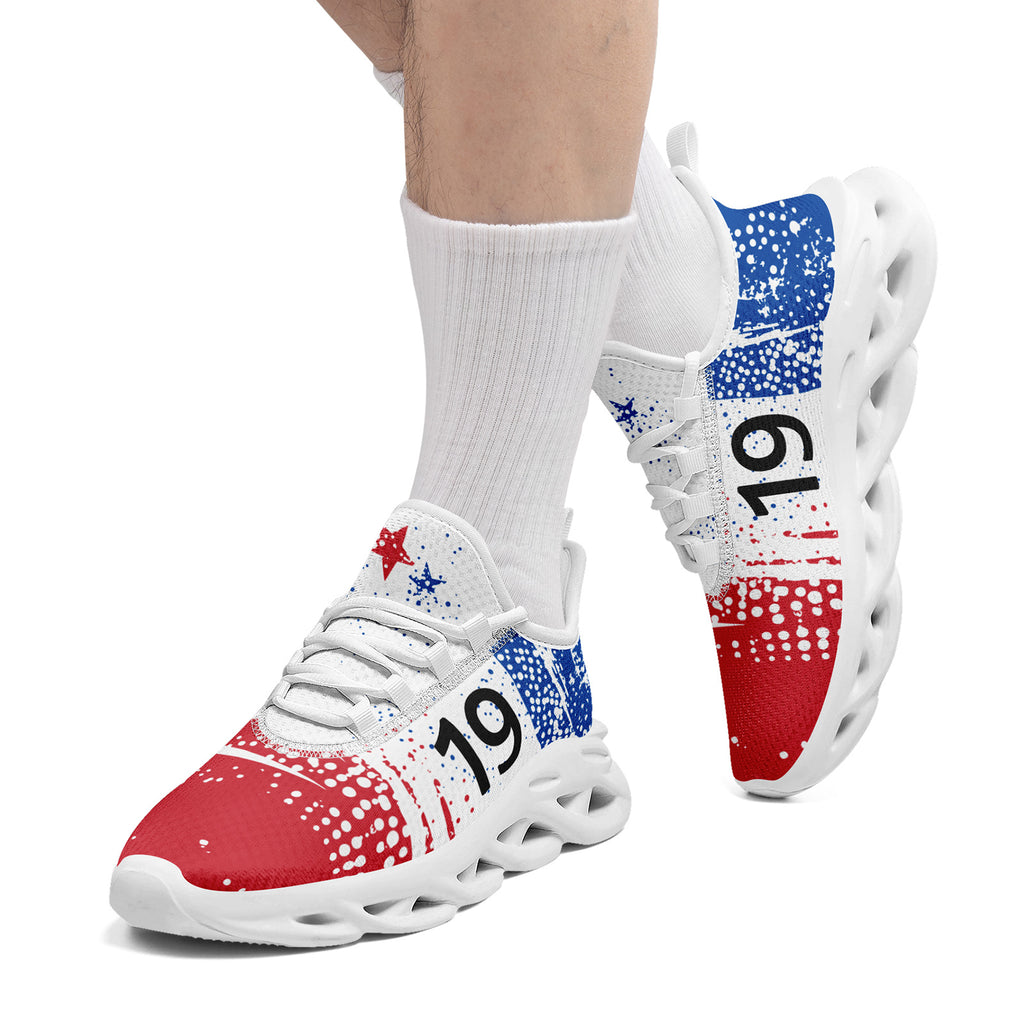 Custom South Korea 2026 World Cup Sneakers DIY Country Flag Running Shoes Lightweight Sport Shoes Gift for Football Fans Personalized Team Name and Logo FN003-F009114-3