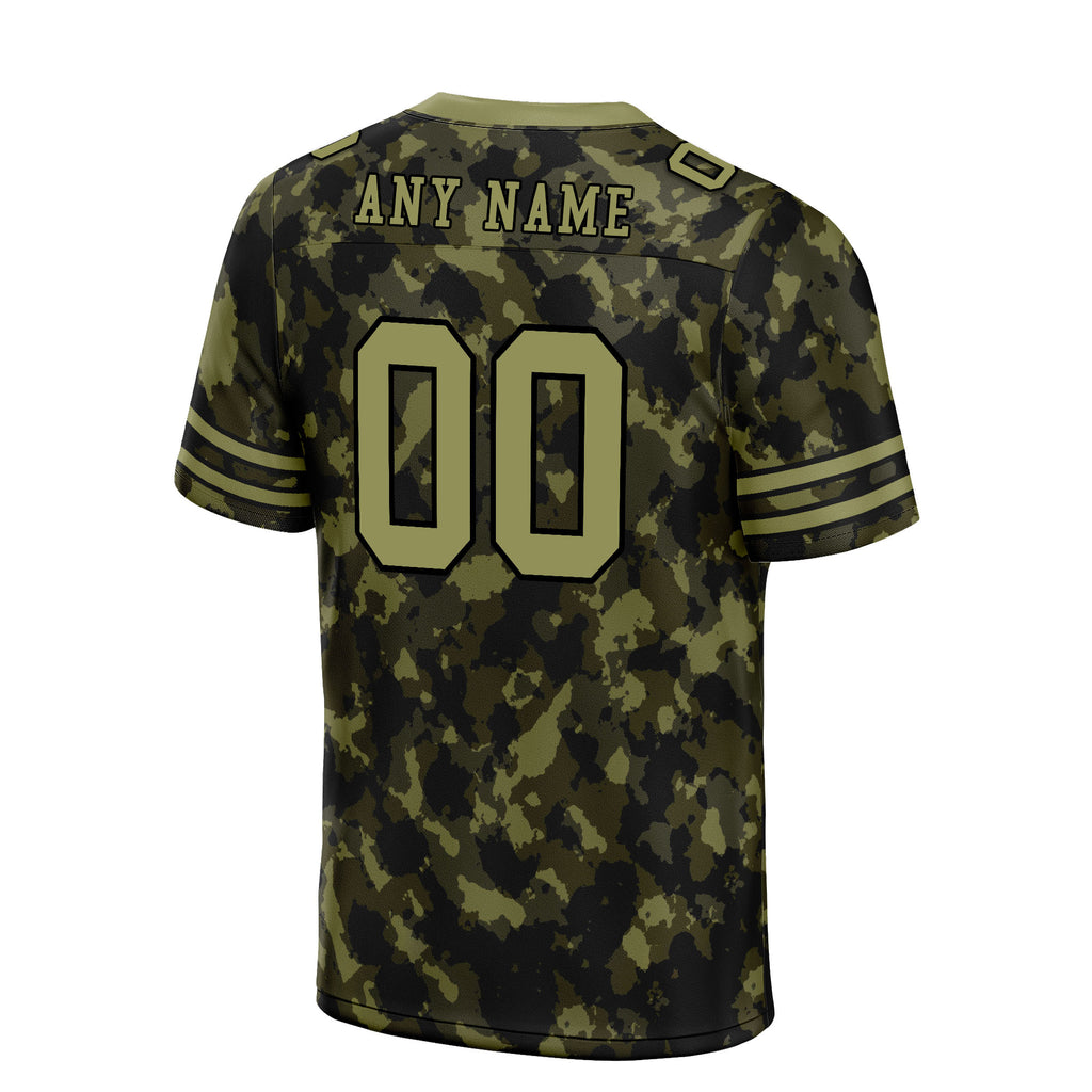 Custom Camo Personalized Authentic Football Jersey FBJ02-D06111