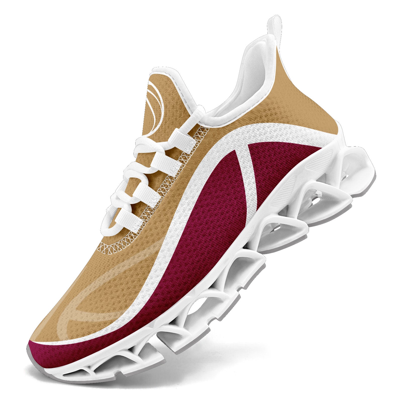 Custom Red Gold Maxsoul Shoes Personalized Sneaker FN003XD-D020391-16