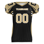 Custom Beige Black Louisiana High-Performance American Football Jersey FBJ06-D023001-19