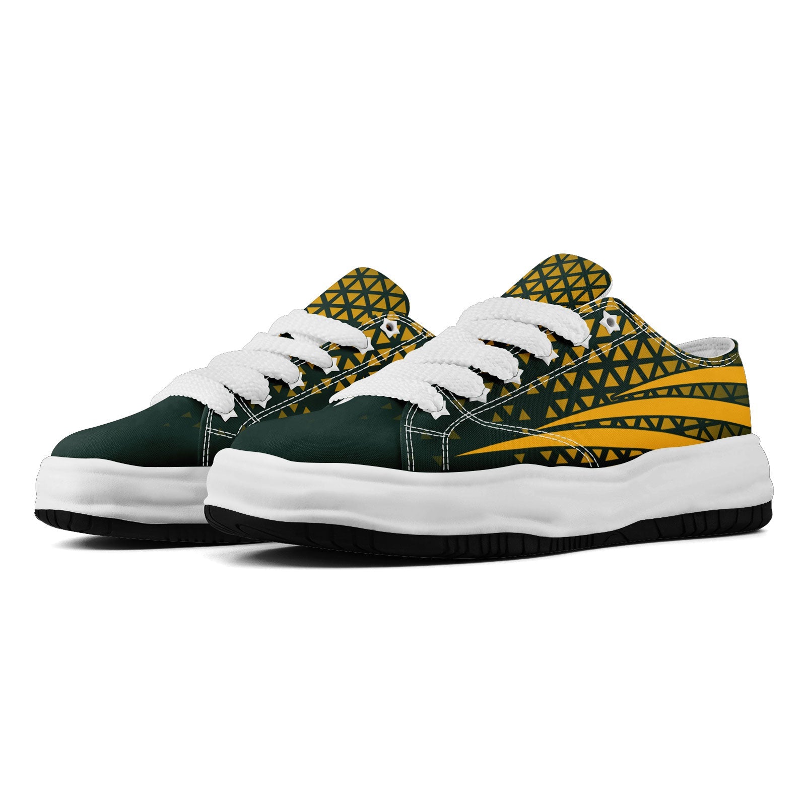 Custom Green Yellow Wisconsin Shoes Personalized Sneaker FN038-D023003-13 Custom Online