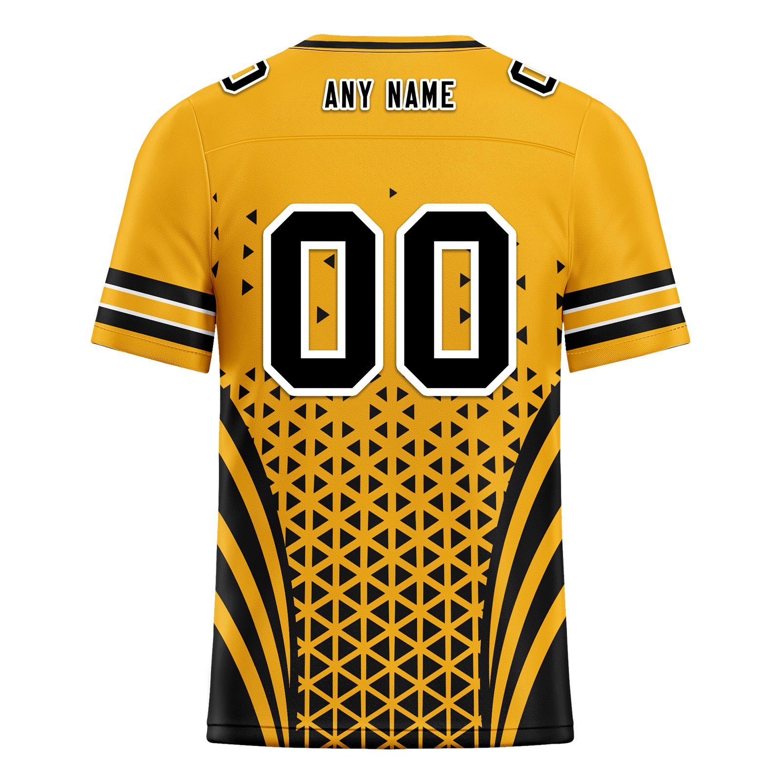 Custom Yellow Black Pennsylvania Personalized Authentic Football Jersey FBJ02-D023033-30