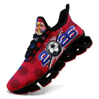 Custom United States 2026 World Cup Sneakers DIY Country Flag Running Shoes Lightweight Sport Shoes Gift for Football Fans Personalized Team Name and Logo FN003XD-F028038-4
