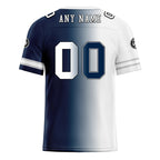 Custom Deep Blue White Texas Personalized Authentic Football Jersey FBJ02-D028017-5