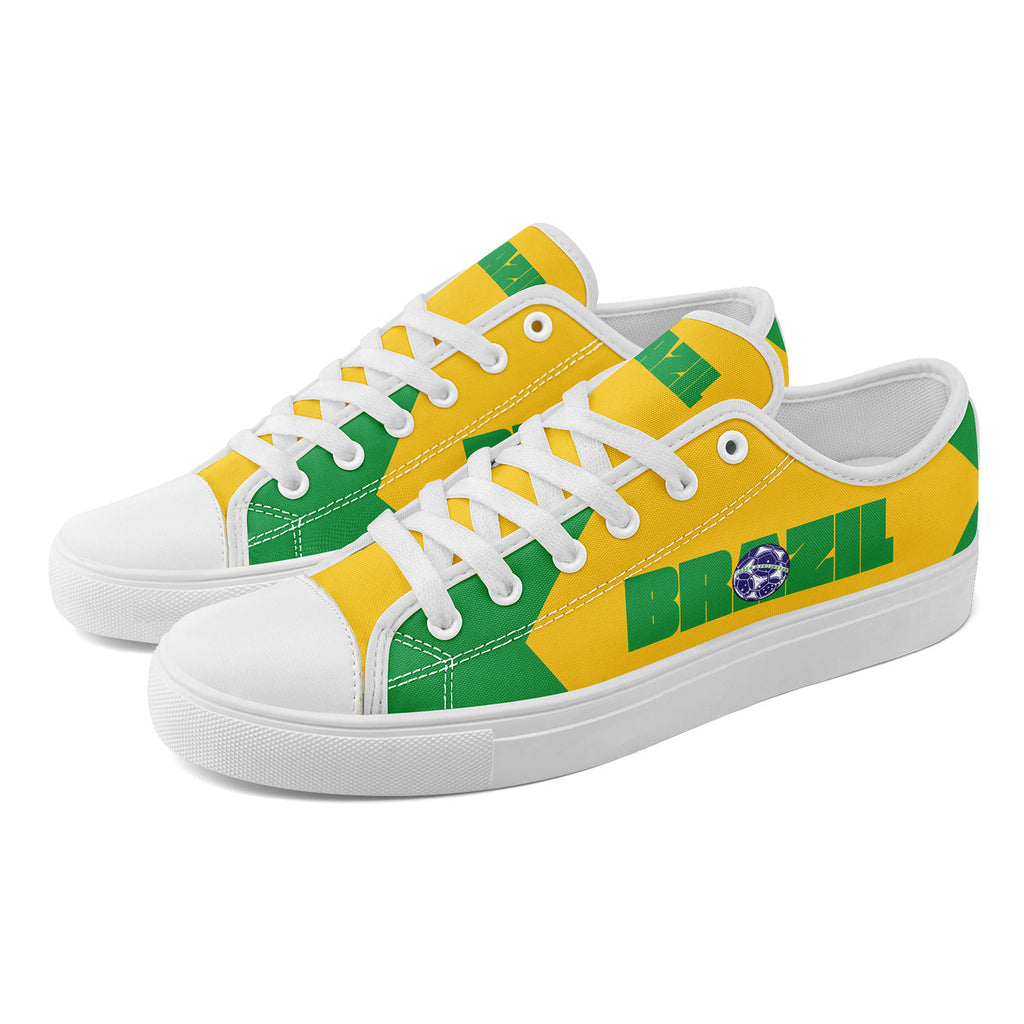 Custom 2026 World Cup Brazil Sneakers DIY Country Flag Running Shoes Lightweight Sport Shoes Gift for Football Fans Personalized Team Name and Logo FN027-F027054-2