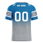 Custom Blue Gray Detroit Football Jersey and Hat Combo Offer Personalized Combo ZH-D020326-11