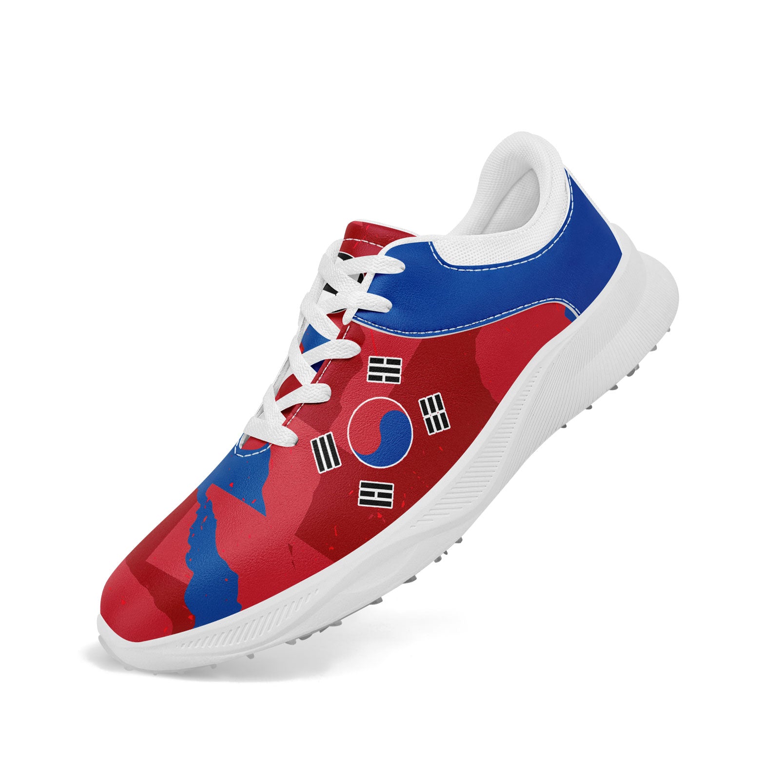 Custom South Korea 2026 World Cup Sneakers DIY Country Flag Running Shoes Lightweight Sport Shoes Gift for Football Fans Personalized Team Name and Logo FN062-F009110-5