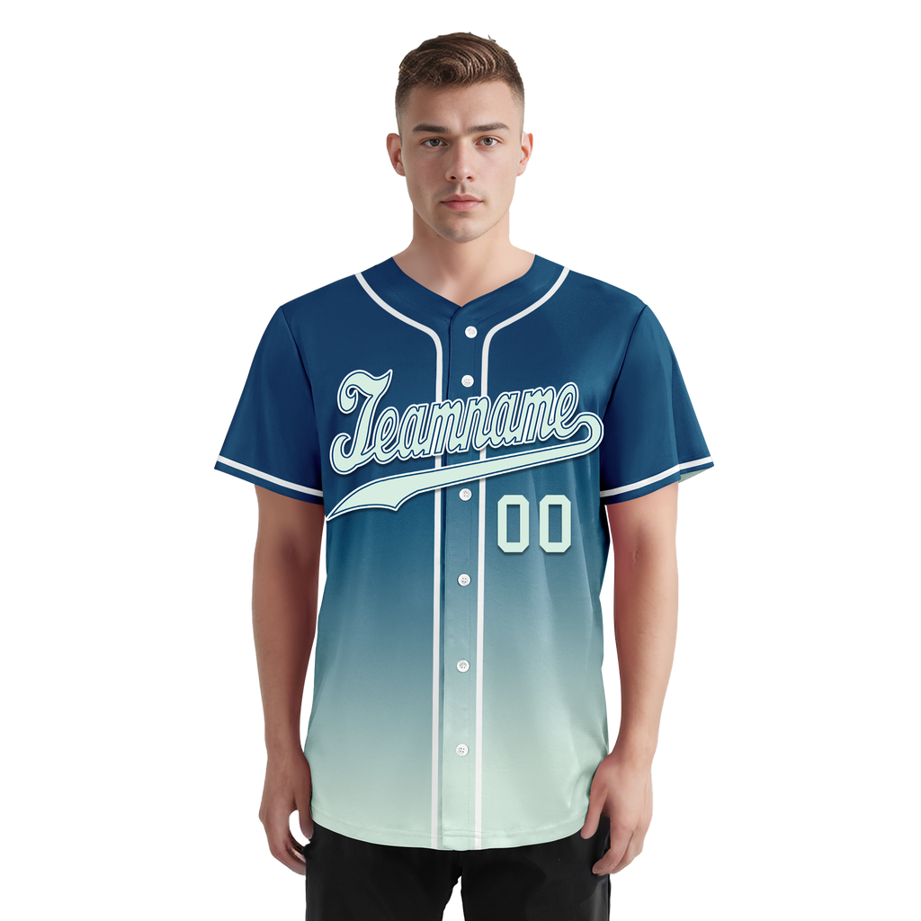 Custom Blue Fade Fashion Personalized Authentic Baseball Jersey BSBJ01-D0a70f9