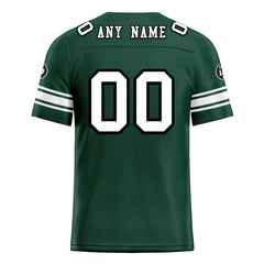 Custom Green New York Personalized Authentic Football Jersey FBJ02-D020256-19