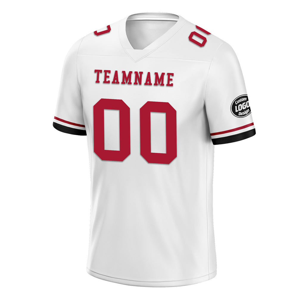 Custom White Atlanta Personalized Authentic Football Jersey FBJ02-D020263-3