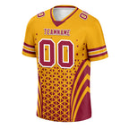 Custom Red Yellow Arizona Personalized Authentic Football Jersey FBJ02-D023033-1
