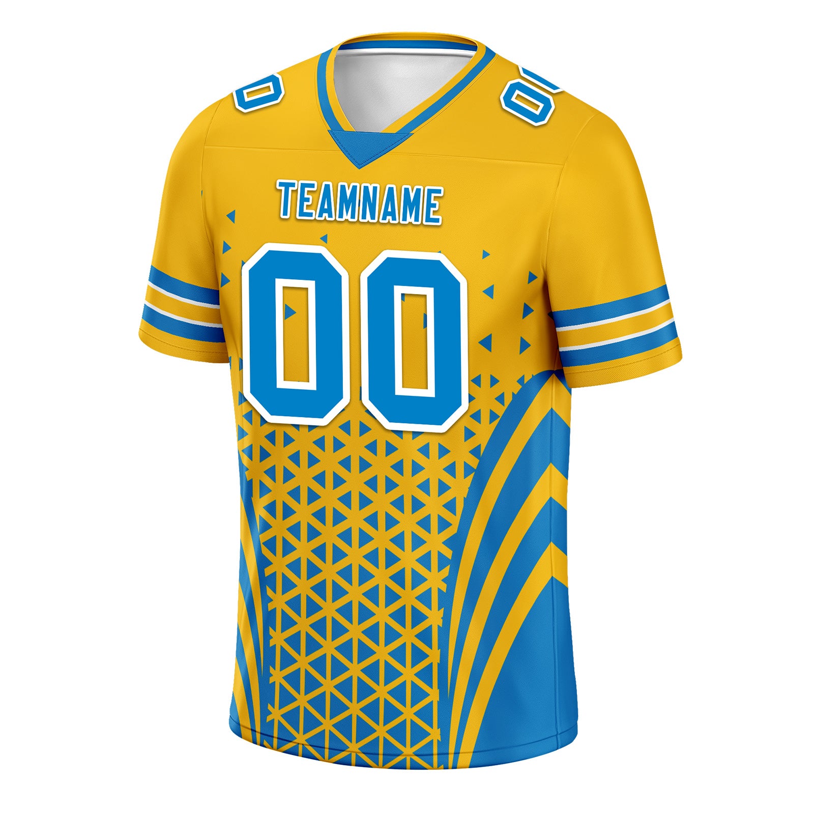 Custom Blue White California Personalized Authentic Football Jersey FBJ02-D023033-22