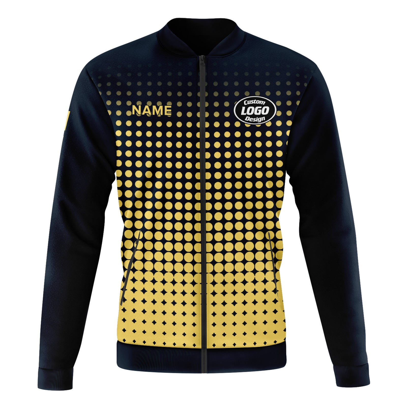 Custom Jacket Bomber Full-Snap Varsity Letterman Personalized Jacket PR092-D020346-13