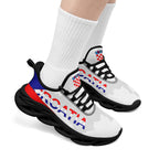 Custom Croatia 2026 World Cup Sneakers DIY Country Flag Running Shoes Lightweight Sport Shoes Gift for Football Fans Personalized Team Name and Logo FN003-F009104-5