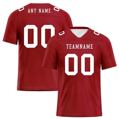 Custom Red Classic Style Personalized Authentic Football Jersey FBJ02-bd0a700a