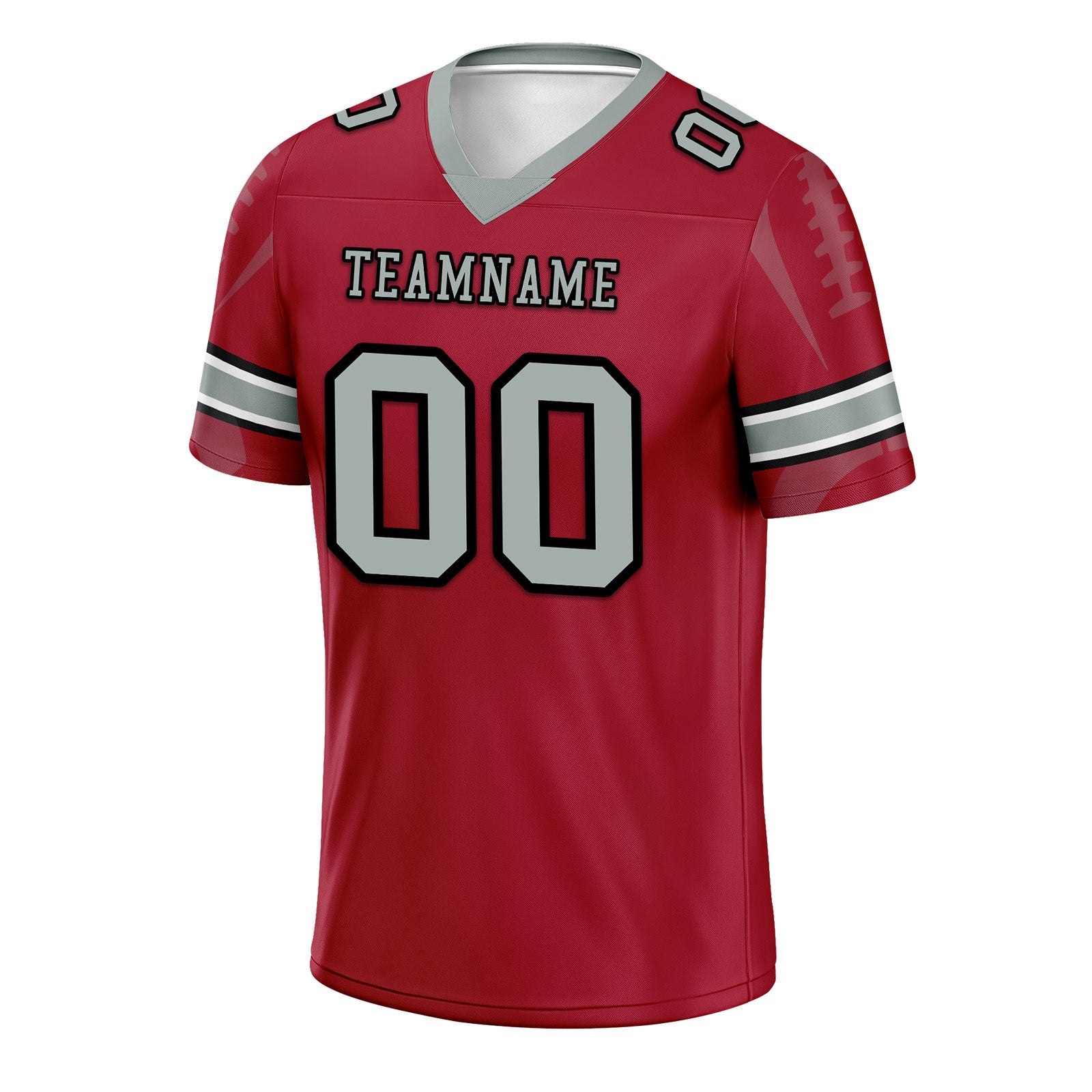 Custom Red Atlanta Personalized Authentic Football Jersey FBJ02-D025033-2