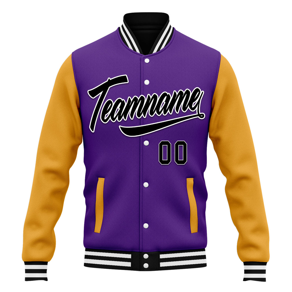 Custom Raglan Sleeves Jacket Bomber Full-Snap Varsity Letterman Personalized Jacket FZ005-D025002-13