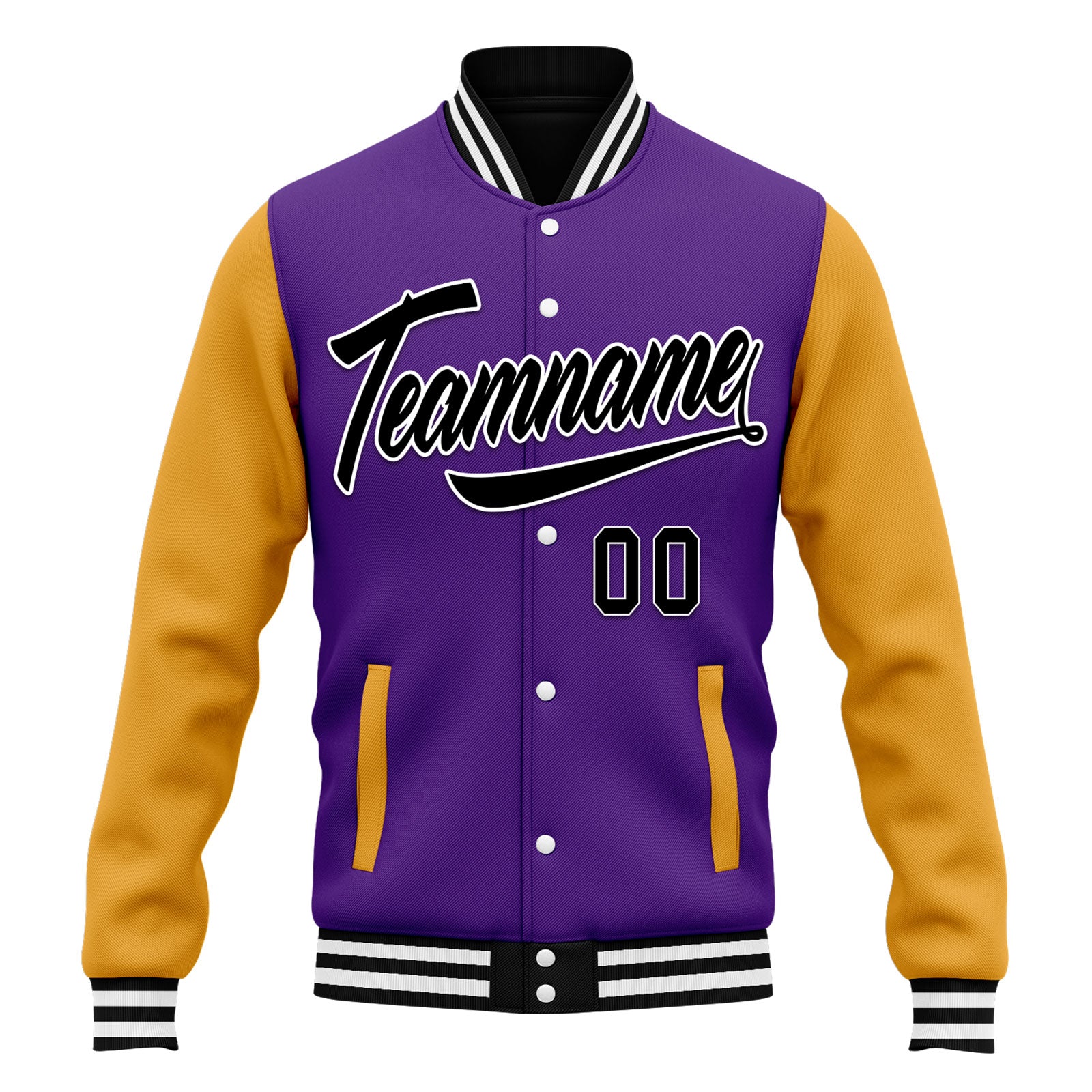 Custom Raglan Sleeves Jacket Bomber Full-Snap Varsity Letterman Personalized Jacket FZ005-D025002-13