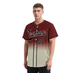 Custom Red Grey Fade Fashion Personalized Authentic Baseball Jersey BSBJ01-D0a70fa
