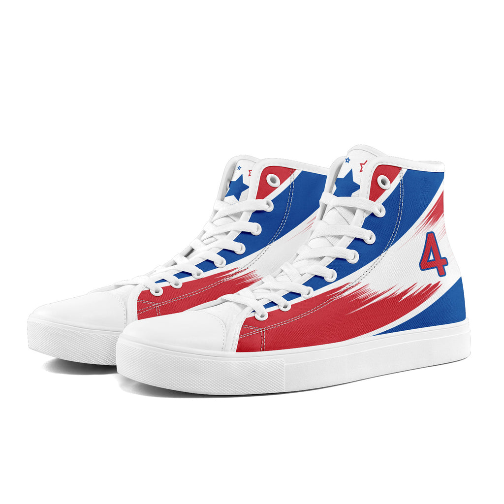 Custom South Korea 2026 World Cup Sneakers DIY Country Flag Running Shoes Lightweight Sport Shoes Gift for Football Fans Personalized Team Name and Logo FN024-F009120-2