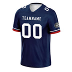 Custom Blue New England Personalized Authentic Football Jersey FBJ02-D020263-26