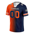 Custom Blue Orange Colorado Personalized Authentic Football Jersey FBJ02-D028017-21