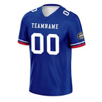 Custom Blue White Red Buffalo Football Jersey and Firesoul Sports Shoes Combo Offer Personalized Combo ZH-D020273-4