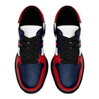 Custom Red Blue New England Shoes Personalized Sneaker FN032-D020389-26