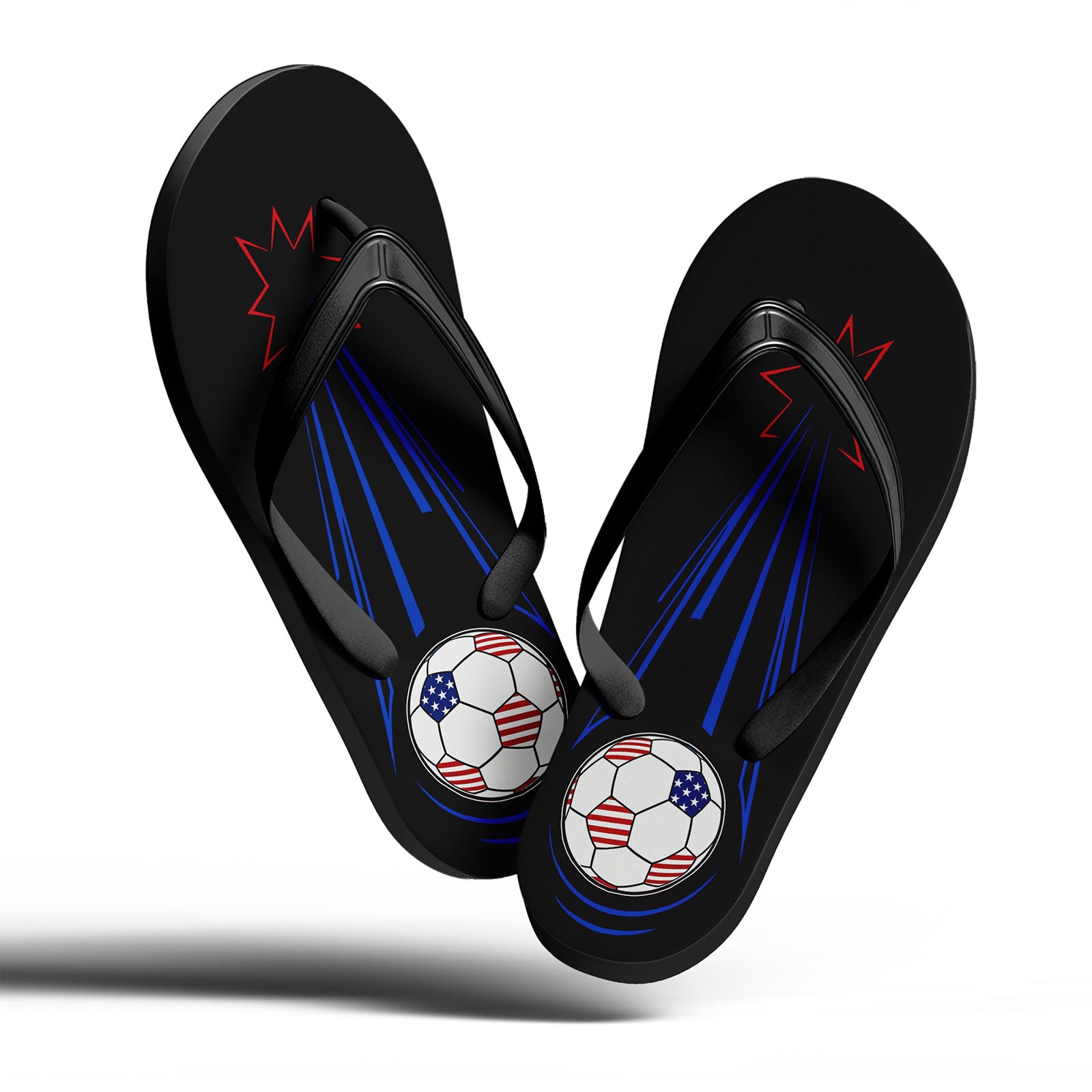 Custom United States 2026 World Cup Sneakers DIY Country Flag Running Shoes Lightweight Sport Shoes Gift for Football Fans Personalized Team Name and Logo FN058-F028039-4