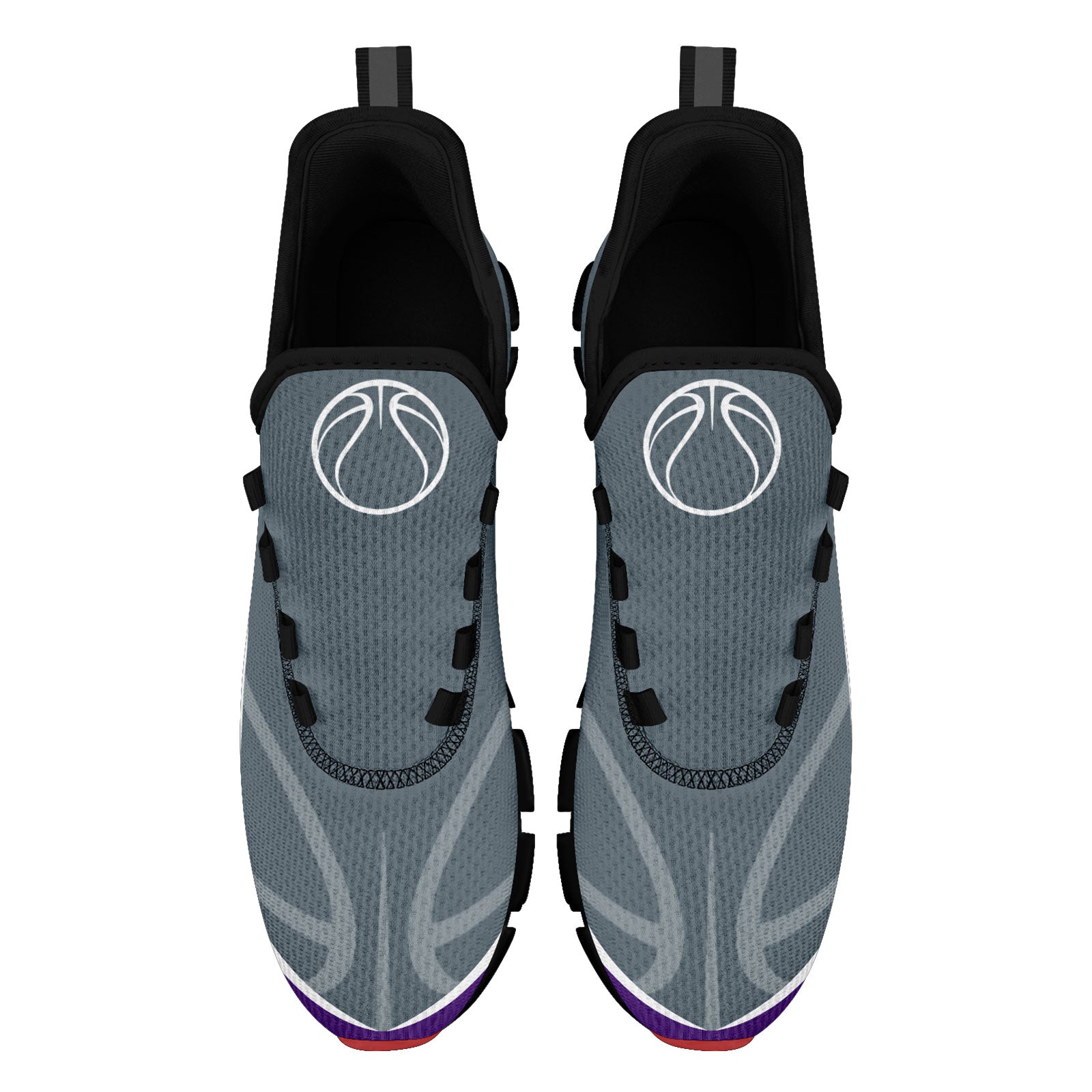 Custom Purple Gray Maxsoul Shoes Personalized Sneaker FN003XD-D020391-8