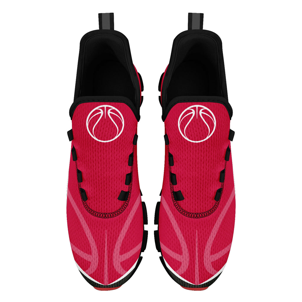 Custom Red Gray Maxsoul Shoes Personalized Sneaker FN003XD-D020391-10
