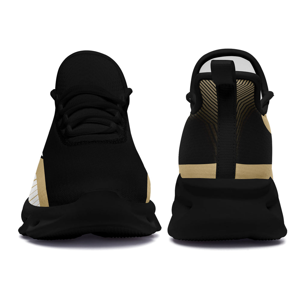 Custom Black Yellow New Orleans Maxsoul Shoes Personalized Sneaker FN003-D020325-19