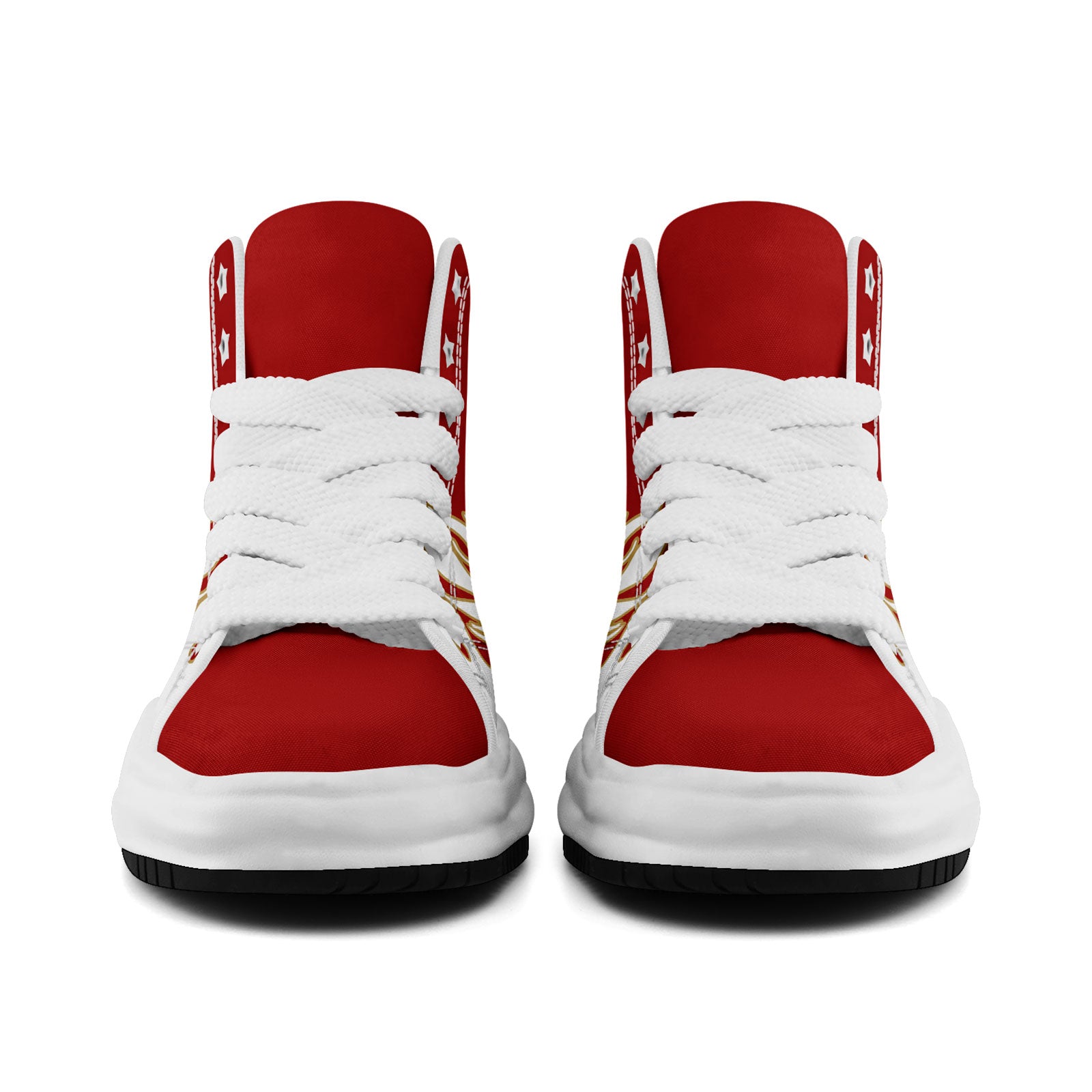 Custom Red White San Francisco Football Jersey and Firesoul Sports Shoes Combo Offer Personalized Combo ZH-D020273-25