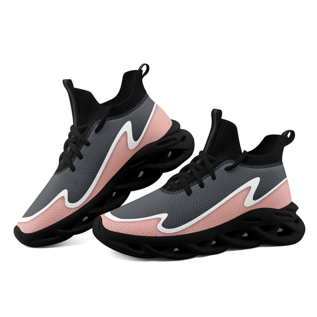 Custom Gray Pink Maxsoul Shoes Personalized Sneaker FN030A-E020011-15
