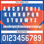 Custom Orange Blue Soccer Sets Jersey Personalized SCJ101-D020210-1